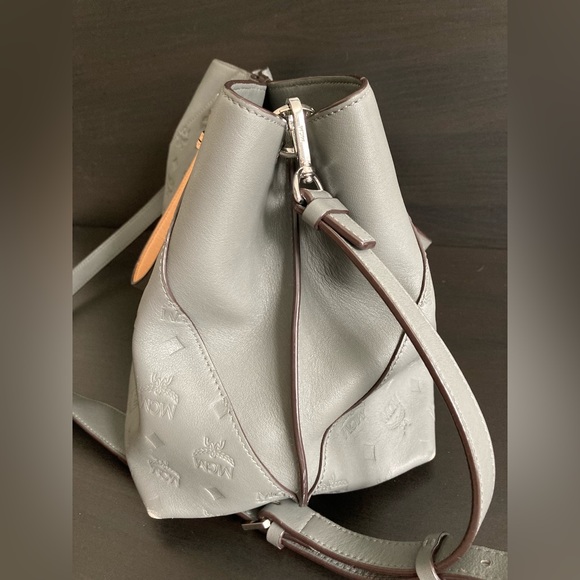 MCM Essential Embossed Leather Monogram Bag - Picture 6 of 11